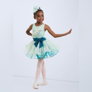 Weissman Dance dress costume tutu ballet jazz EVER EVER AFTER size SC